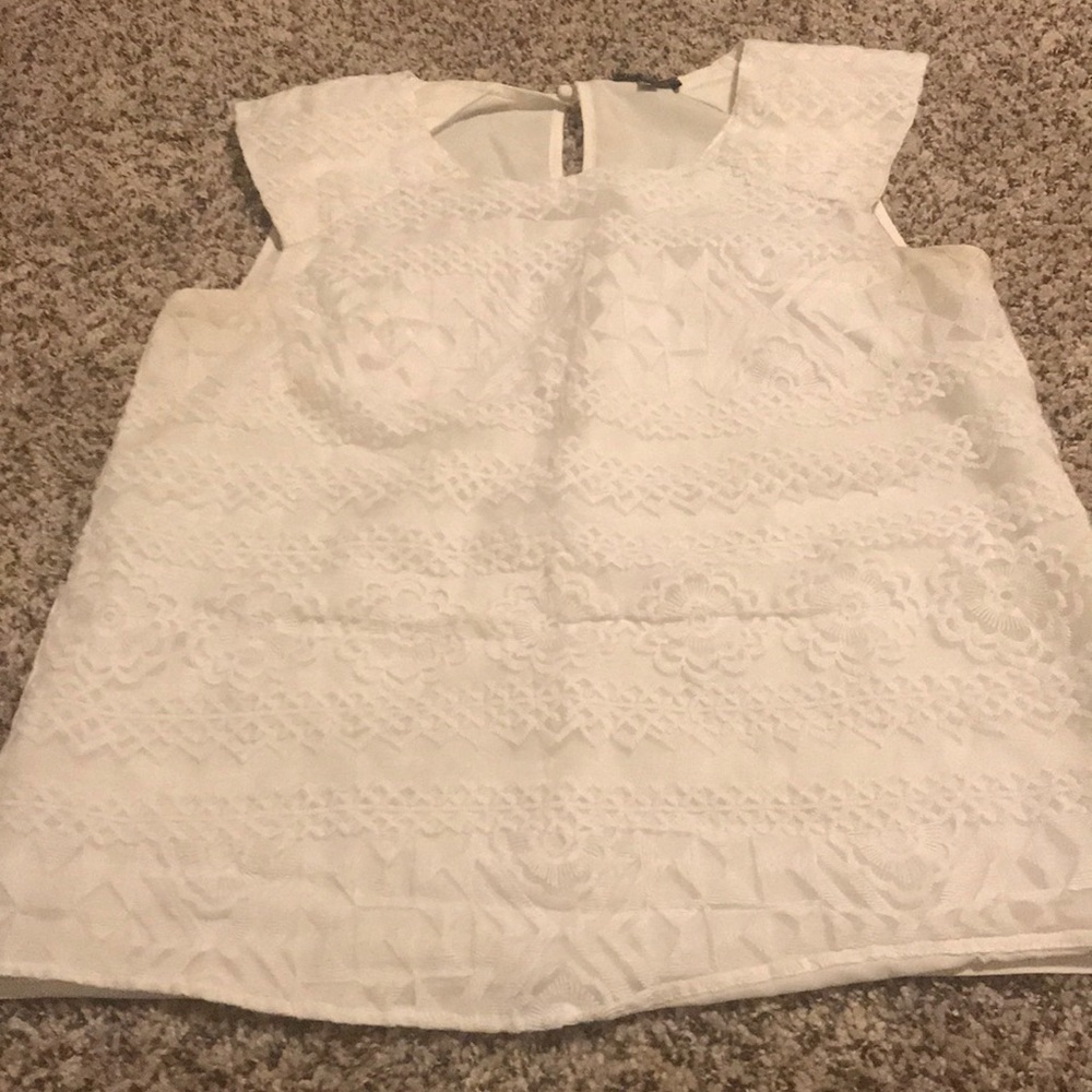 The Limited White Shell Blouse